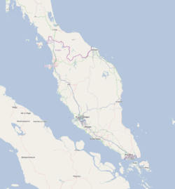 Kuala Lumpur está localizado na Península da Malásia