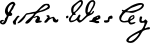 Appletons 'John Wesley signature.svg