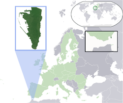 Localização de Gibraltar (verde escuro) - na Europa (verde e cinza escuro) - na União Europeia (verde) - [Legend]