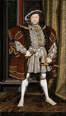 Oficina de Hans Holbein, o Jovem - Retrato de Henry VIII - Google Art Project.jpg