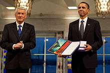 Barack Obama com Thorbjørn Jagland
