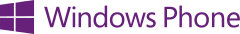 Windows Phone 8 logotipo e wordmark (roxo) .svg