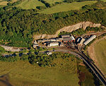Vista aérea de Boston Lodge