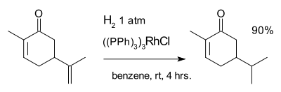 Carvona hidrogenação