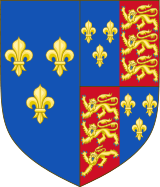 Braços reais de Inglaterra (1470-1471) .svg