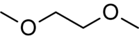 Estrutura química de dimetoxietano
