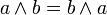 a \ terra b = b \ terra um