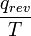 \ Frac {{q_ rev}} {T}