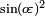 {(! O \ \ varepsilon) \ pecado ^ 2} \ scriptstyle \; \!
