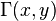 \ Gamma (X, Y)